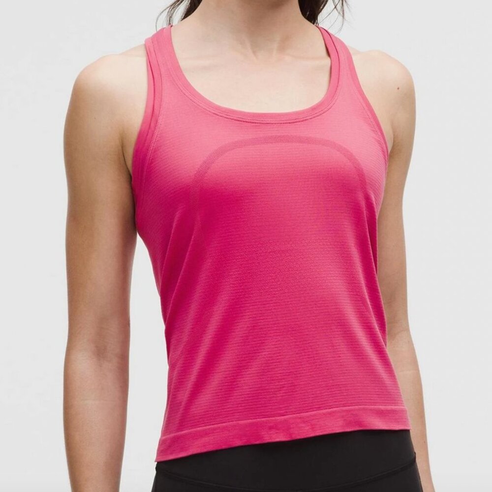 Lululemon Swiftly Tech Racerback 2.0 *Race Length Size 18 NWT Raspberry Coulis